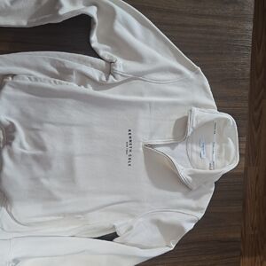 Kenneth Cole Off-White Half-Zip Pullover Sweatshirt